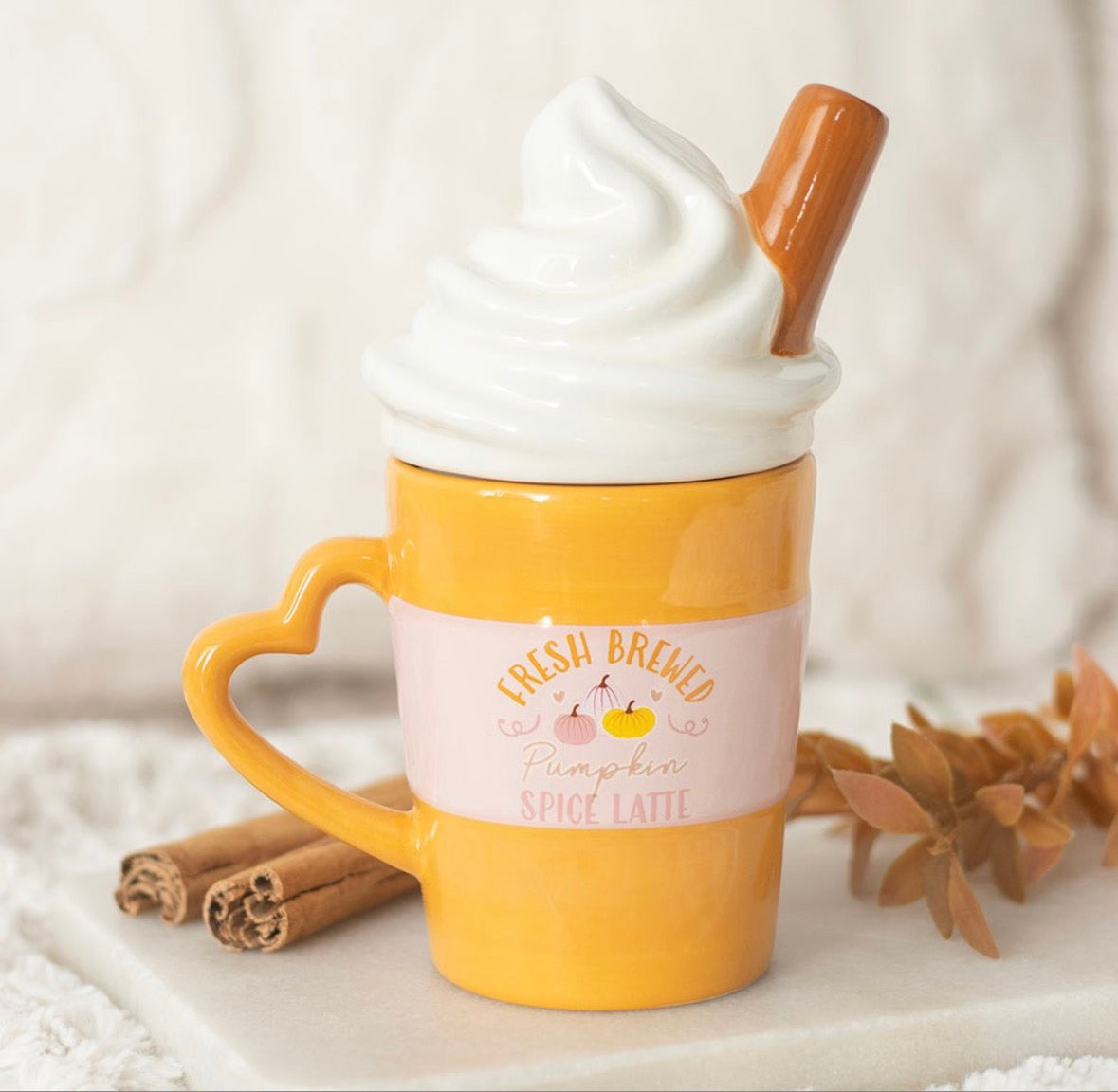 Pre order: Pumpkin Latte Lidded Mug