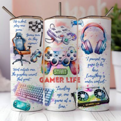 Collage Gamer Tumbler