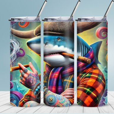 Shark Gangster Tumbler