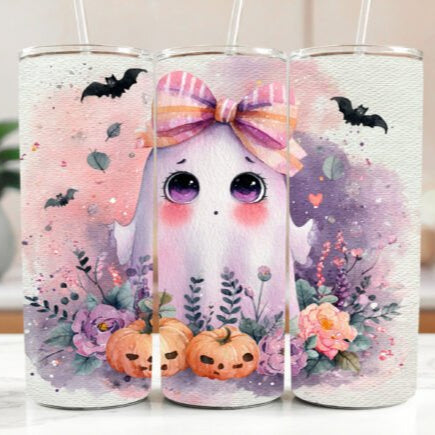 Sassy Ghost Skinny Tumbler