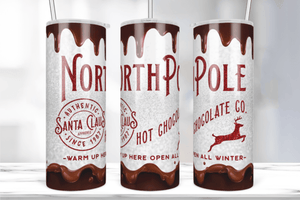 North Pole Christmas Skinny Tumbler 600ml