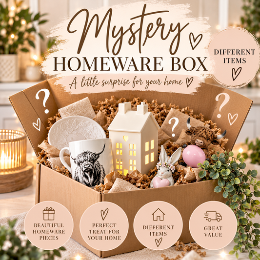 Mystery Homeware Box of left over homeware items from previous subscriptions