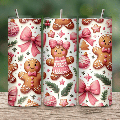 Gingerbread Skinny Tumbler 600ml