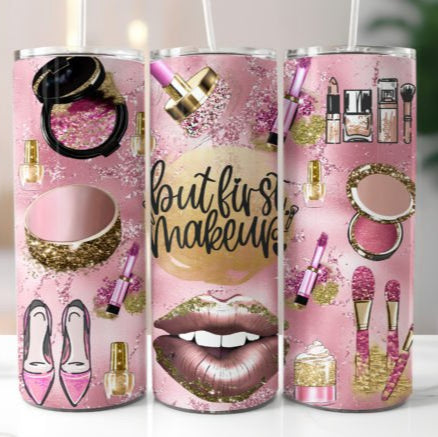 Pink Make up/ Beauty Tumbler