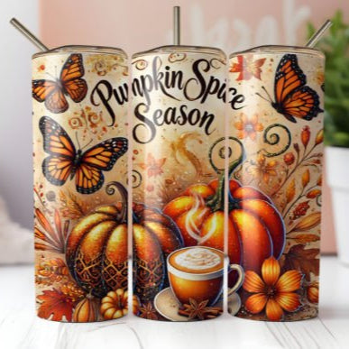 Pumpkin Spice Season Skinny Tumbler