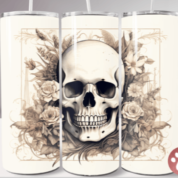 Skull Skinny Tumbler 600ml