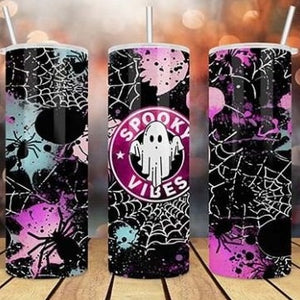 Spooky Vibes Skinny Tumbler