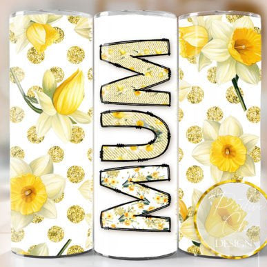 Mum Daffodil Stainless Steel Tumbler