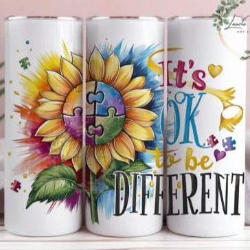 Autism Awareness Its Ok To Be Different Tumbler