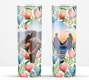 2 Photo love heart Tumbler