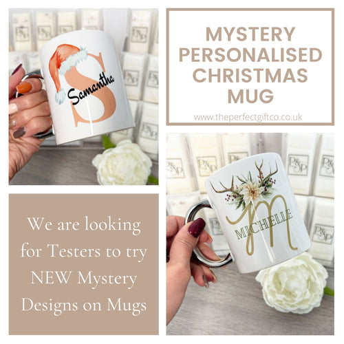 MYSTERY Personalised Christmas Mug