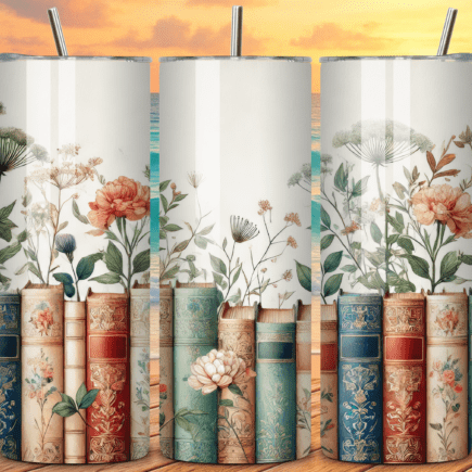 Books Skinny Tumbler