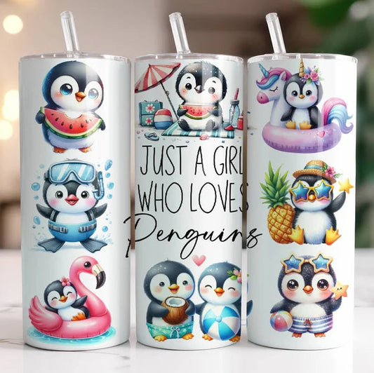 A girl who loves Penguins Tumbler