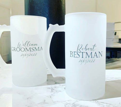 Best Man/Groomsman - Frosted Stein (Personalised)