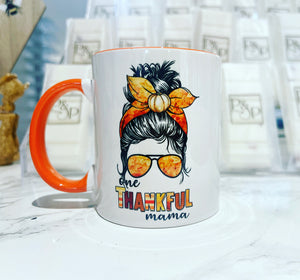 New “One Thankful Mama” Mug