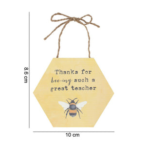 Teacher hanging plaque