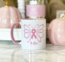 Butterfly Breast Cancer Mug - (Personalised)