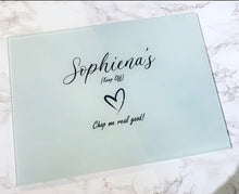 Personalised Glass Chopping Board Large