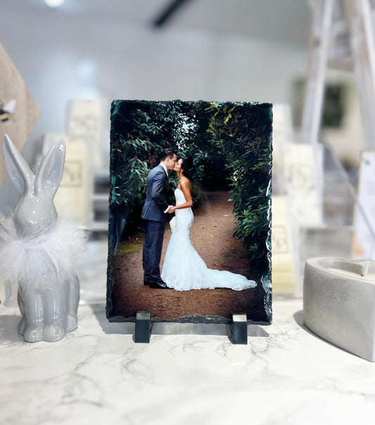Glossy Rectangle Photo Slate Portrait or Landscape (20cm x15)