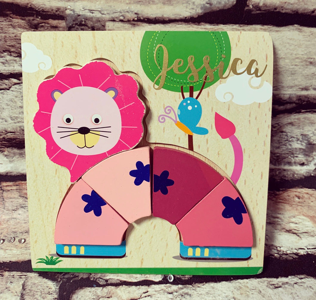 Made up “Jessica” Personalised Jigsaw (Lion) - The Perfect Gift Co.