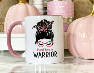 Charity Breast Cancer Mug - "Breast Cancer Warrior"