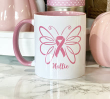 Butterfly Breast Cancer Mug - (Personalised)