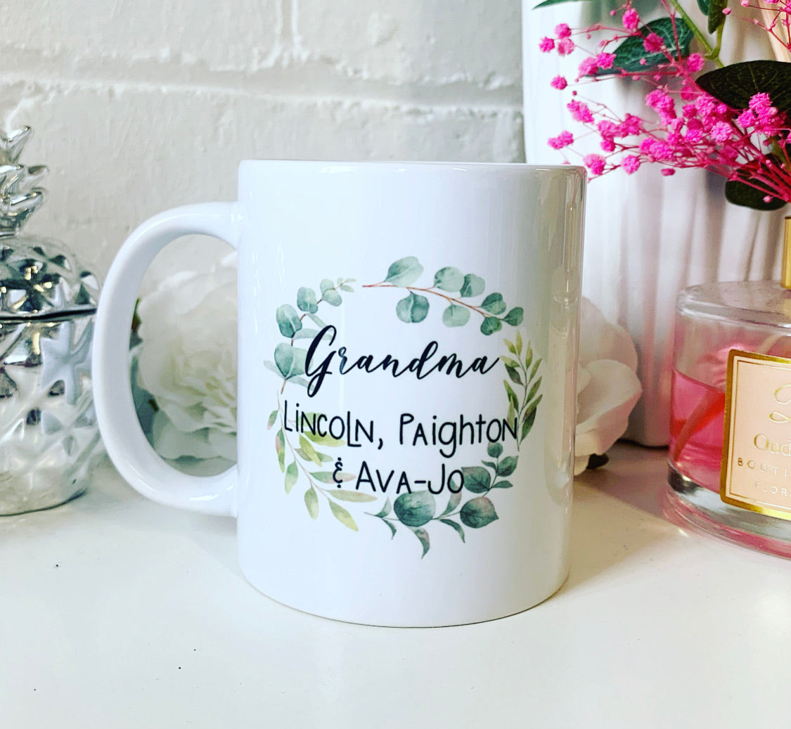 Eucalyptus wreath Mug
